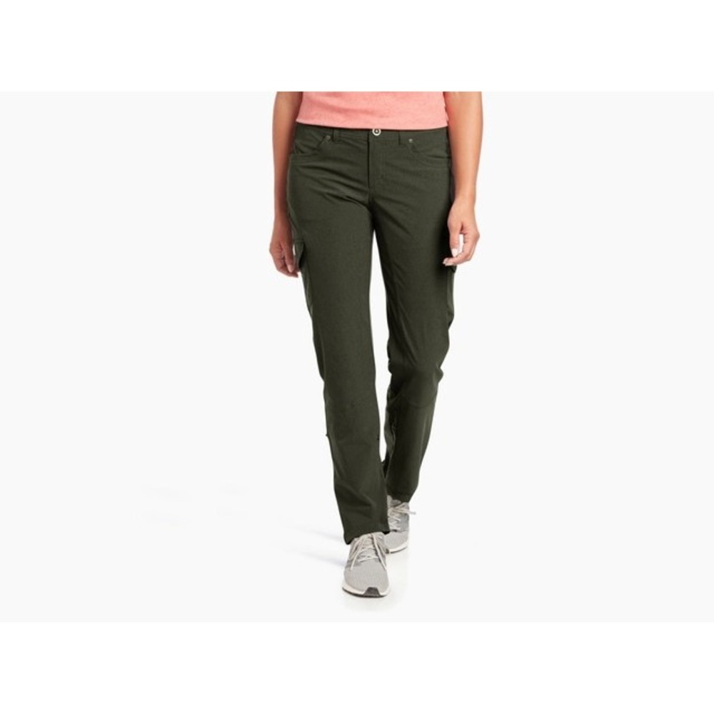 Kuhl Women's Freeflex Roll up Cargo Pants in Dark Moss Sz 8 Reg